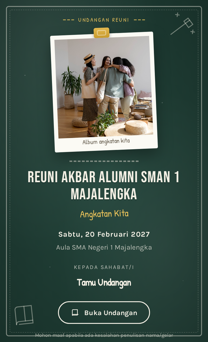 Template undangan digital Angkatan Kita