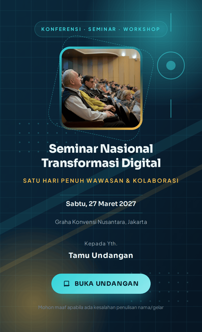 Template undangan digital Cakrawala Inovasi