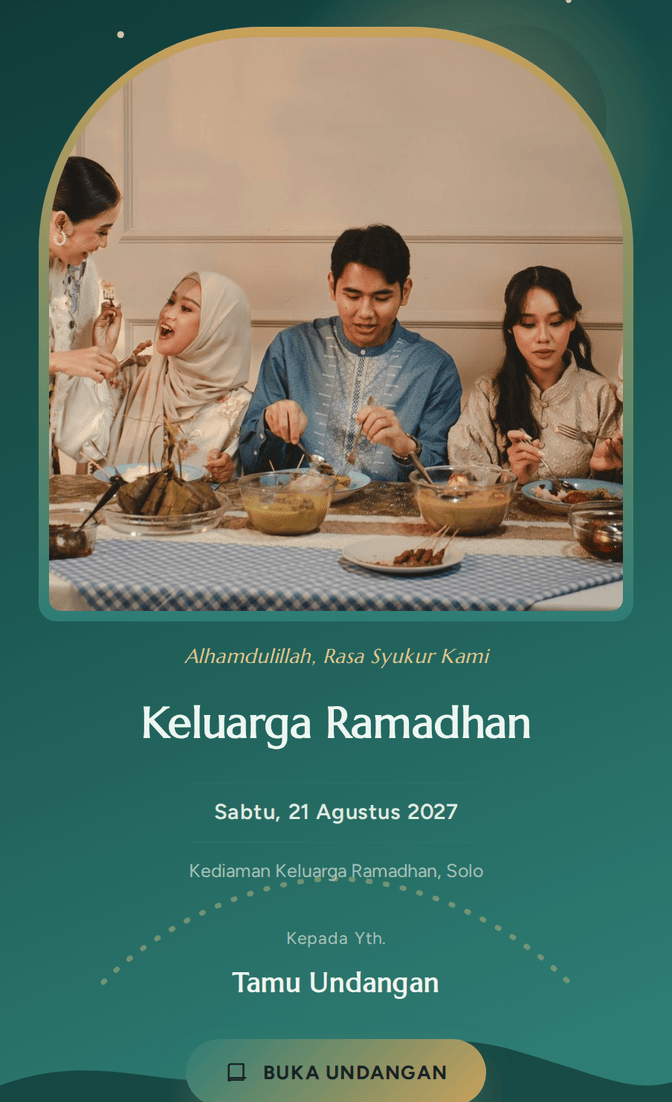 Template undangan digital Doa Bersama