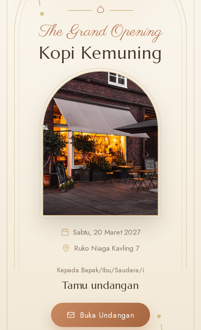Template undangan digital Gerbang Usaha