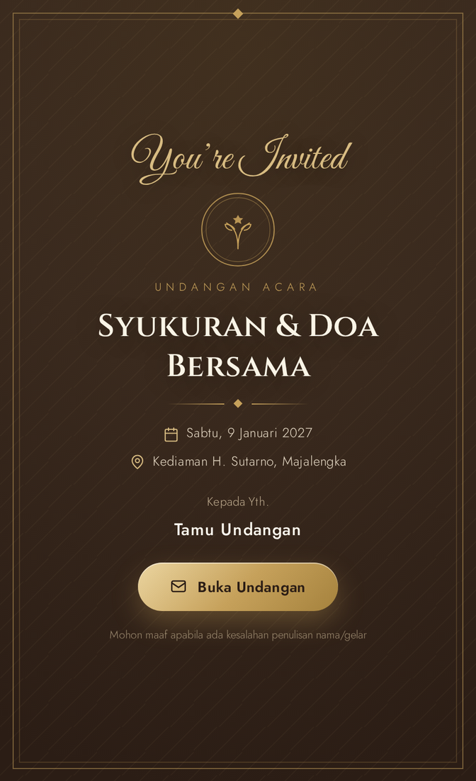 Template undangan digital Kabar Bahagia