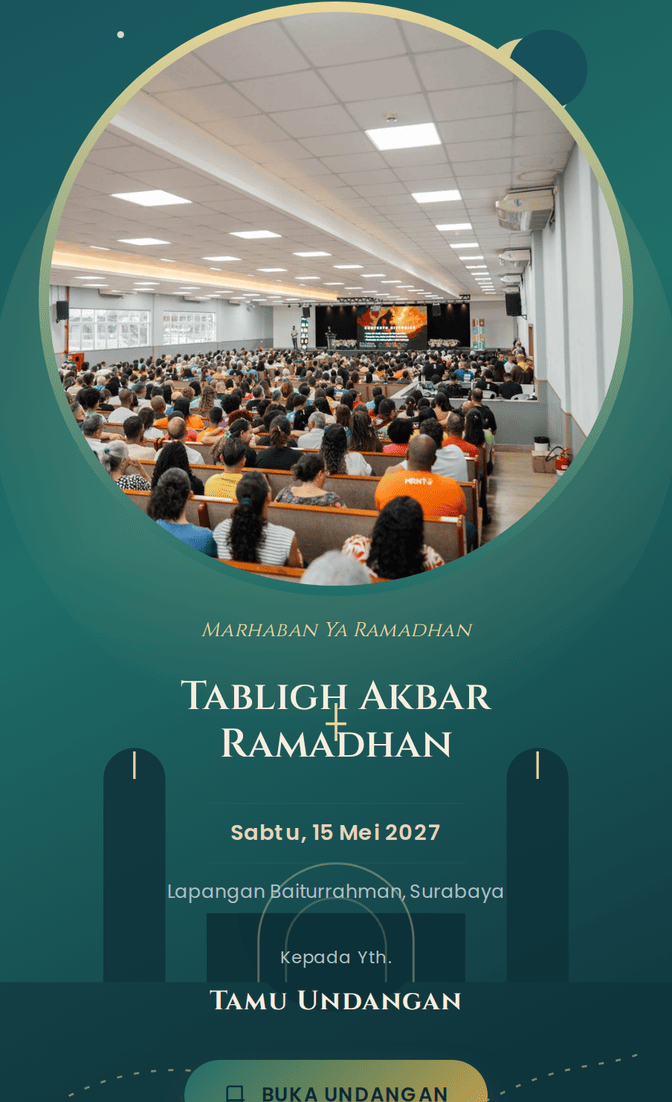 Template undangan digital Lentera Iman