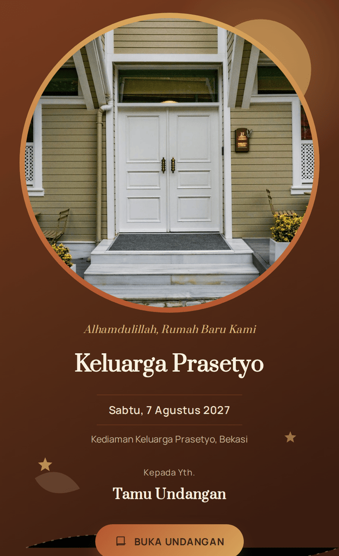 Template undangan digital Rumah Berkah