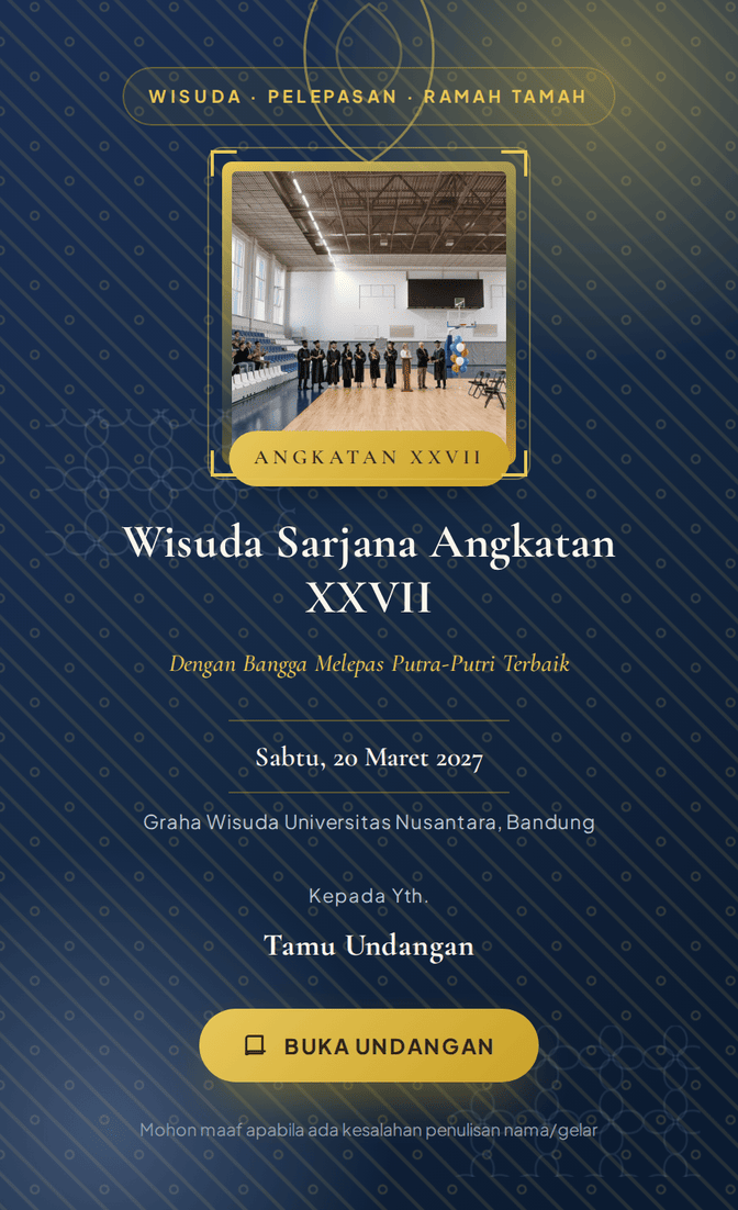 Template undangan digital Selendang Ilmu