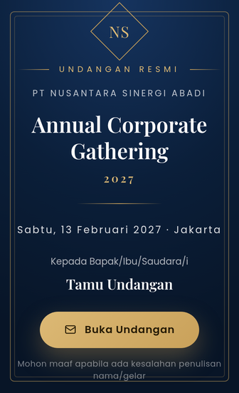 Template undangan digital Sinergi Korporat