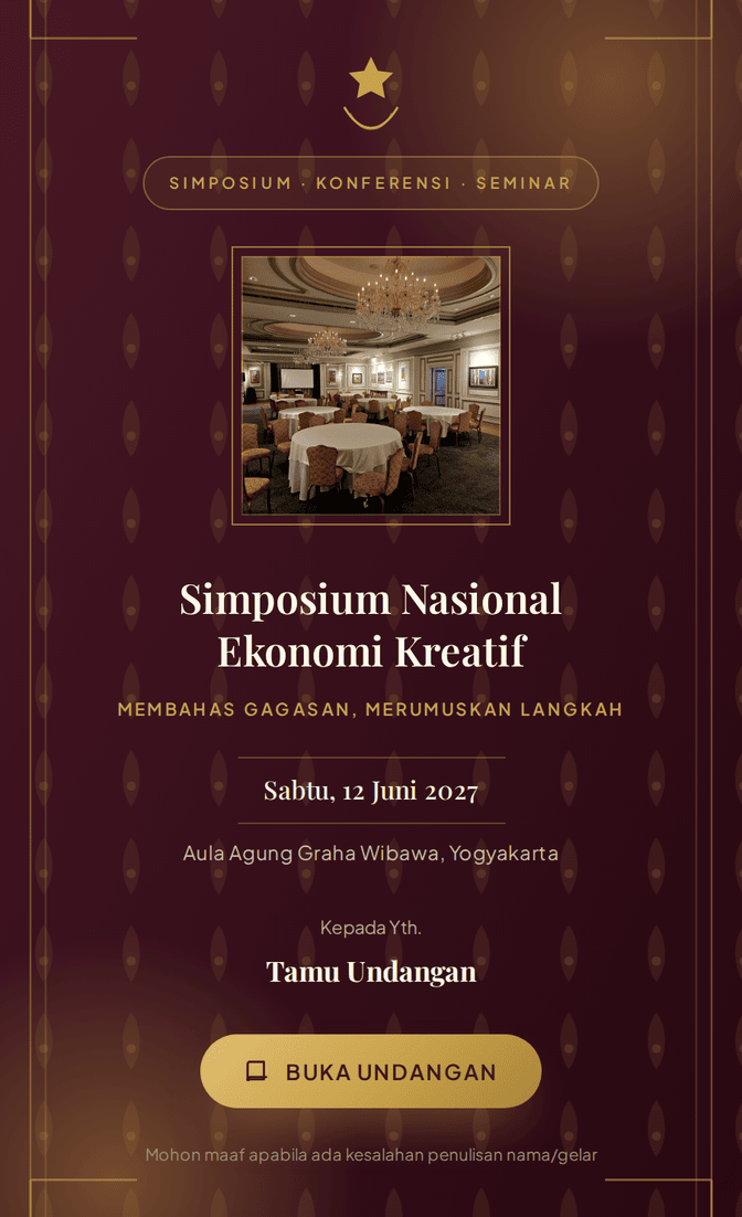 Template undangan digital Wibawa Ilmu