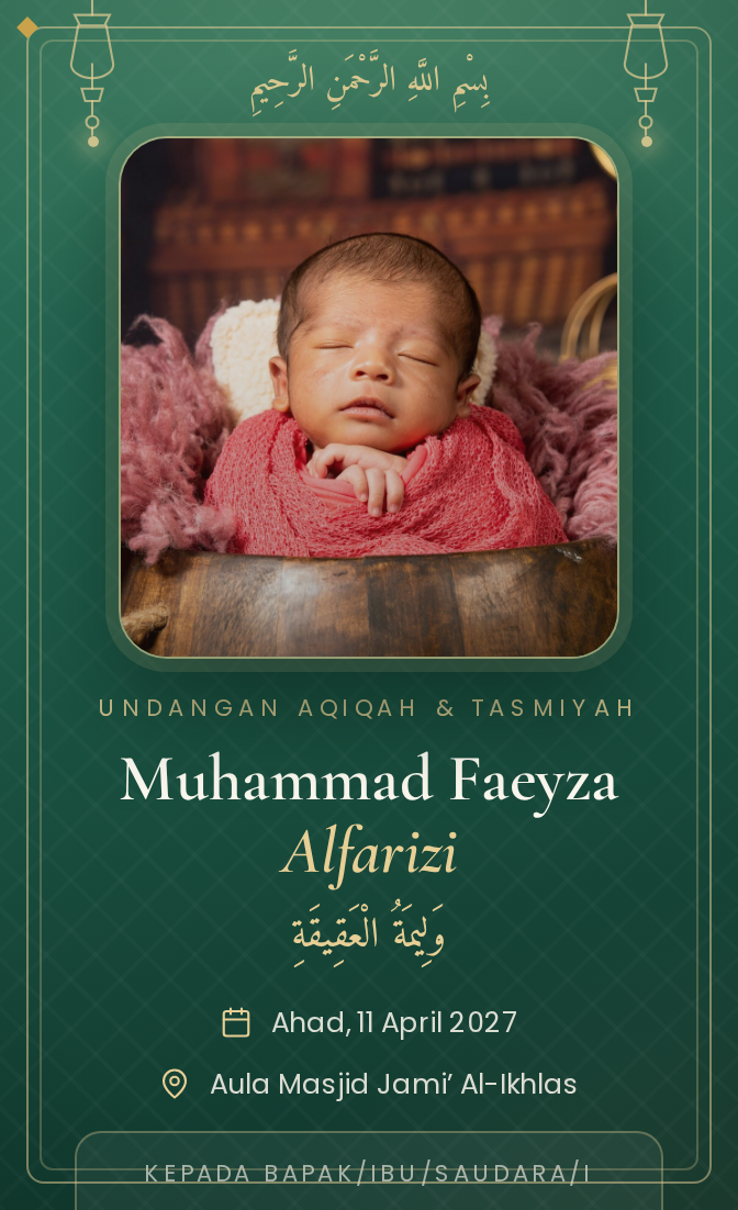 Template undangan digital Zamrud Hati